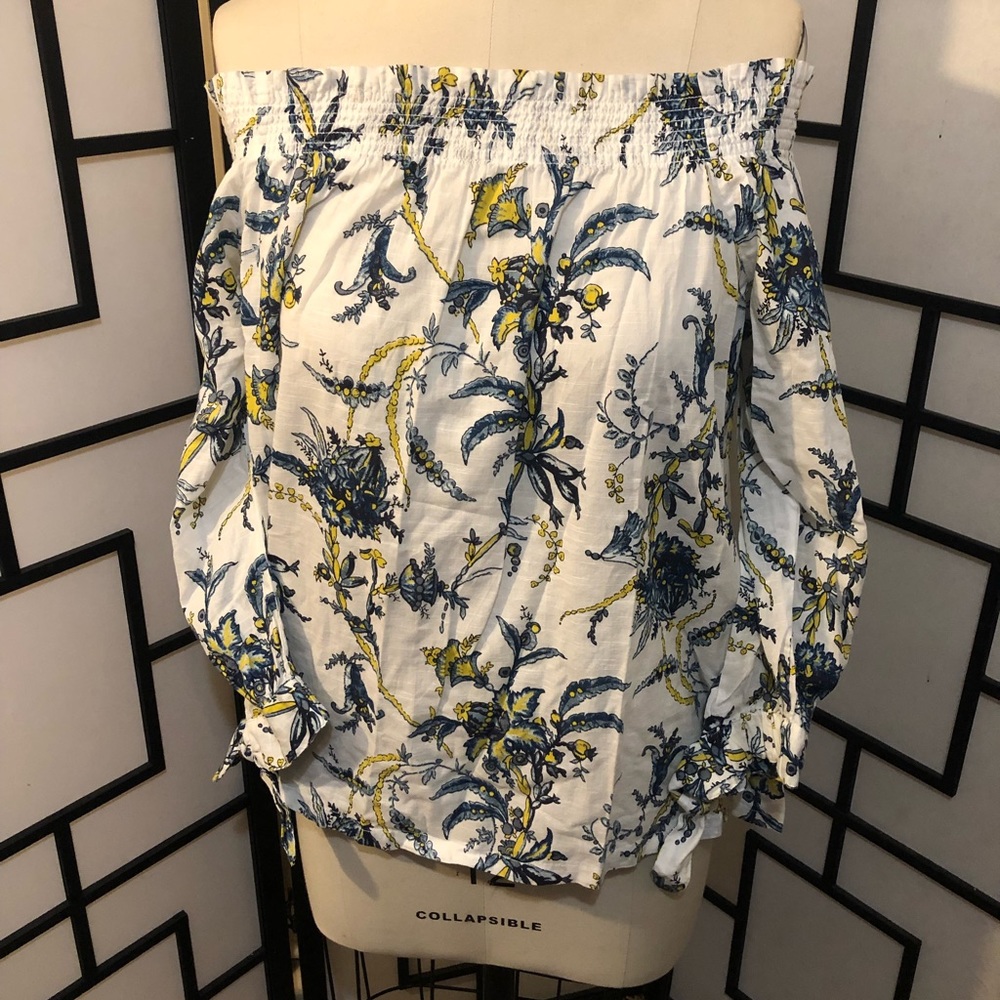 Loft Outlet floral off the shoulder shirt new without tags